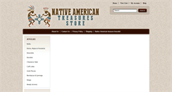 Desktop Screenshot of nativeamericantreasuresstore.com